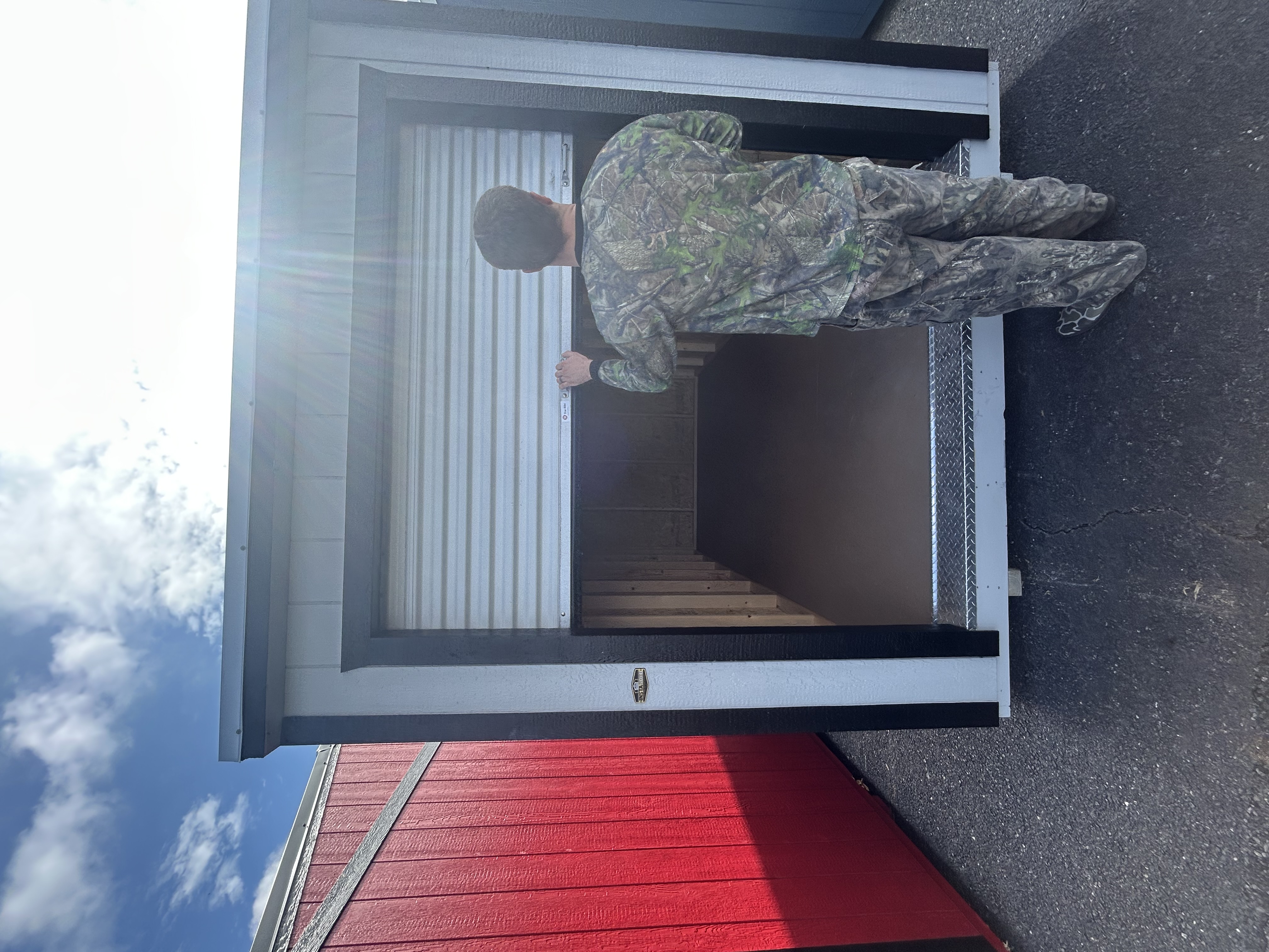 Easy & Simple Storage - grey portable building view